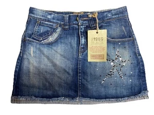 Eat 1989 Place Denim Jean Skirt Sz 14 New With Tags Skort Star - Picture 1 of 6
