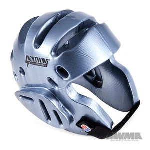 Lightning Sparring Headgear - Silver - Small - Picture 1 of 4