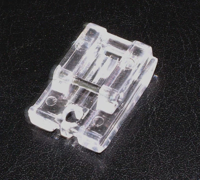 Snap-on CLEAR Concealed / Invisible ZIPPER FOOT * BERNETTE * RICCAR * Dressmaker - Image 1 of 2