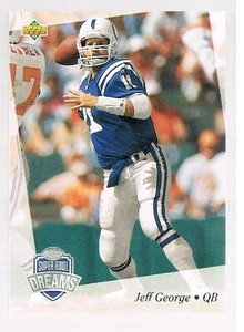 Jeff George #39 1993 UD NFL Experience Super Bowl Coll Series versión plateada - Imagen 1 de 1