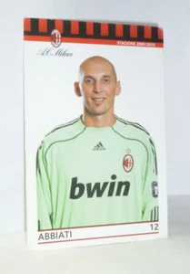 CARTOLINA UFFICIALE - A.C. MILAN (2009/2010) CHRISTIAN ABBIATI (9,5x14,5 cm) - Imagen 1 de 2