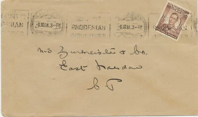 RODESIA DEL SUR 1941/65, 5 cubiertas extranjeras muy finas diferentes con Jorge VI/QEII Foto 1 de 4
