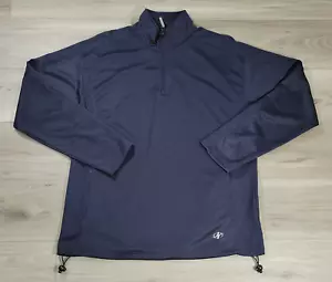 NordicTrack Pullover Men's Medium Navy Classic 1/4 Zip - Picture 1 of 9
