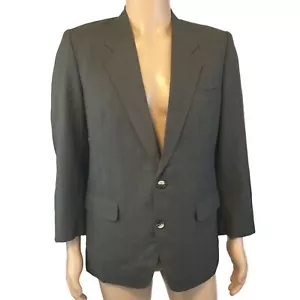 Q Kleiderschrank KT Ratan 100 % Wolle grau Nadelstreifen 2 Knöpfe Sportmantel Blazer Herren 36R - Bild 1 von 11