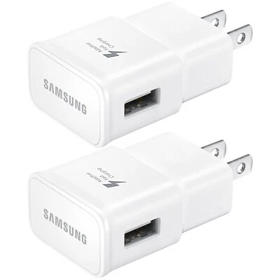 2x OEM USB Wall Charger Adaptive Fast Charging For Samsung Galaxy S8 S9 Note 8 9 - Image 1 of 3