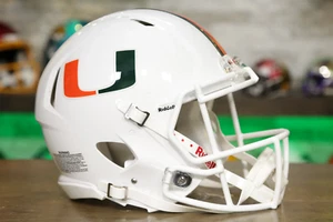 Casco auténtico Miami Hurricanes Riddell Speed - Imagen 1 de 5