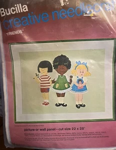 Bucilla Creative Needlecraft Friends Marcia Reed Kit Vintage 2155 22” x 28” - Bild 1 von 7