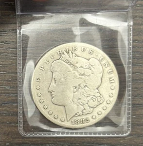 1882 Morgan Dollar Carson City 1 $ CC US Mint Wild West Morgan Dollar - Bild 1 von 7