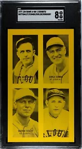 1977 Jim Rowe 4-on-1 St. Louis Browns - Bottomley/Combs/Hornsby/Sisler - SGC 8 - Foto 1 di 2