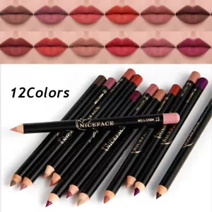 12 Stück Wasserfester Lippenstift In Mattierter Farbe Mit Langanhaltendem > - Picture 1 of 18