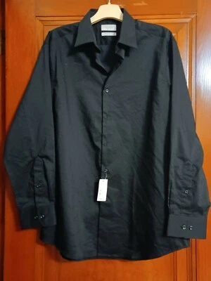 NWT John Bartlett Statements BLK Slim Fit performance stretch long sleeve button - Image 1 of 4