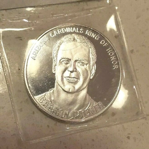 Carson Palmer Arizona Cardinals Ring Of Honor Highland Mint Silver Coin 9/29/19 Cover
