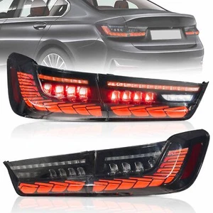VLAND LED Smoked Tail Lights For 2019-2022 BMW 3 Series G20 G80 M3 Red Turn - Bild 1 von 9