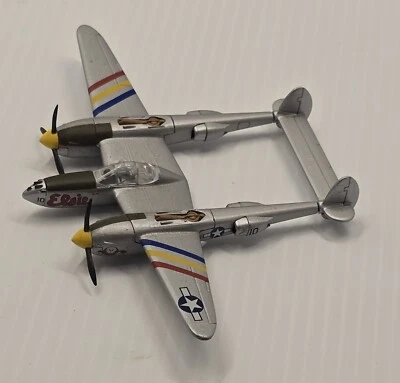 Lockheed P-38L Lightning Diecast Modelo USAAF 49th FG "Elsie" 4 pulgadas Foto 1 de 4