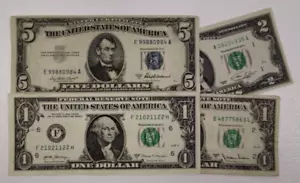 5 dollar 1953 blue seal banknote 99880984 2017 21021122 1976 two dollar note - Picture 1 of 12