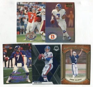 Lote de 5 tarjetas de fútbol americano John Elway HOF DENVER BRONCOS STANFORD (LOTE 78) - Imagen 1 de 1