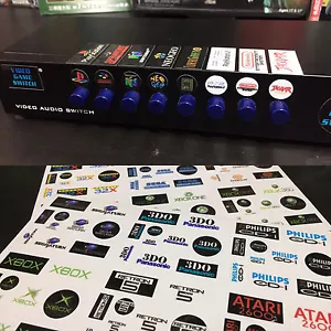 Video Game System/Console Labels for AV-HDMI Switch Boxes - Custom Labels - Picture 1 of 4