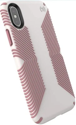 Paquete de 2 fundas Speck Products Presidio Grip iPhone Xs/iPhone X, velo blanco/delineador de labios. Foto 1 de 4