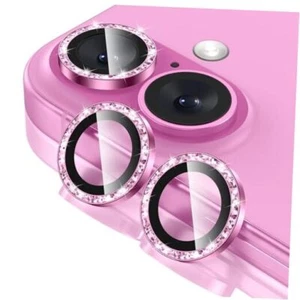 for iPhone 16 / iPhone 16 Plus Camera Lens for iPhone 16/16 Plus Glitter Pink - Zdjęcie 1 z 8