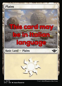 MTG PLAINS 278 FOIL EXC - PIANURA - OTJ - MAGIC - Picture 1 of 1