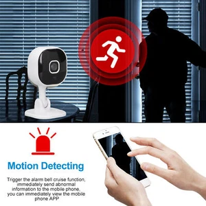 Wireless Camera 1080P Infrared Night Vision 2 Way Audio Camera For Home Room - Picture 1 of 12