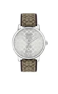 Brand New Coach Grand Signature Khaki Strap Women’s Watch 14503405 - Picture 1 of 2
