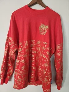 Disney Parks Spirit Jersey Adult Medium Disneyland Chinese New Year 2020 Red - Picture 1 of 8