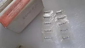 0,5 A 250 V 4x15 mm Menge 10 UdSSR Militär Hauptquartier Silber Sicherung Keramikgehäuse Nr. - Bild 1 von 4