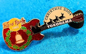 YOKOHAMA XMAS 04 SANTA SCHLITTENFAHRT RENTIER VOLLMOND GITARRE Hard Rock Cafe PIN - Bild 1 von 1