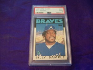 1986 TOPPS TRADED #98T BILLY SAMPLE PSA 9
