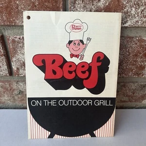 Proten Beef On the Outdoor Grill Pamphlet Ephemera Cook Booklet Recipes - Picture 1 of 3