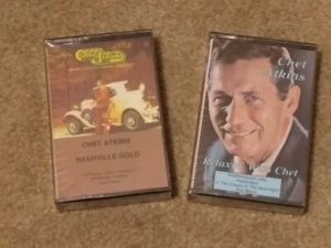 2 New Sealed Chet Atkins Cassette Tapes "Nashville Gold & Relaxin' With Chet" - Picture 1 of 7