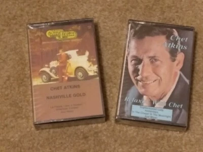 2 New Sealed Chet Atkins Cassette Tapes "Nashville Gold & Relaxin' With Chet" - Image 1 of 4