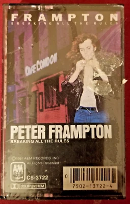 PETER FRAMPTON BREAKING ALL THE RULES  NEW SEALED CASSETTE TAPE - Image 1 of 2