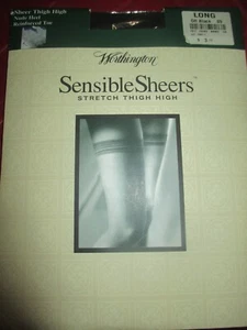 WORTHINGTON Vintage NEGRO APAGADO MEDIAS Sin Costuras - Talla Larga - Años 90 - Imagen 1 de 2