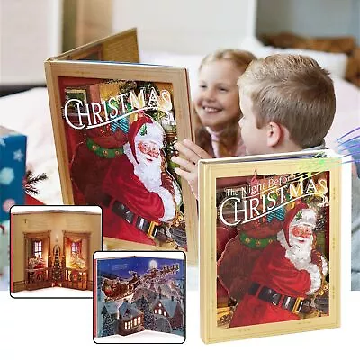 3D The Night Before Christmas Classic Pop Up Book Jumbo Light Sound Gift 2023 • 37.69$