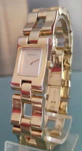 swissmade Gucci 2305L Luxus Quarz 2-Zeiger Damenarmbanduhr Stahl/Stahl vergoldet - Bild 1 von 9