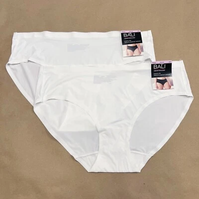 Bali Easylite Hipster Panty M 6 MEDIUM 2 Pack Panties DFEL63 Seamless Underwear - Image 1 of 4