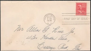 US Scott #822 "Andrew Johnson" 17 cent addressed FDC - Picture 1 of 1