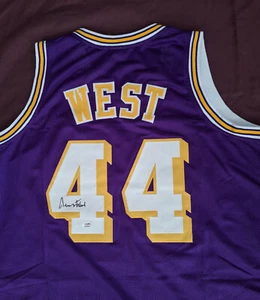Jerry West Purple Signed Autographed Basketball Jersey PSA/DNA Authenticated - Picture 1 of 3