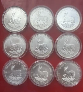 9 x 1 oz Silber Malawi / Gabun 2010 - 2018 - Bild 1 von 21