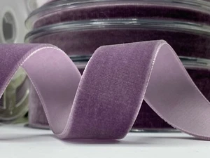 Dusty lavender velvet ribbon dusky lilac purple choker wedding thin wide bow  - Picture 1 of 9