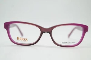 Brille Hugo Boss BO 0139 Violett Braun Silber Oval Brillengestell eyeglasses Neu - Picture 1 of 6