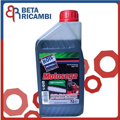 Olio Catene Motosega Lubrificante Protettivo Fluido Refrigerante Vegetale 1 L - Immagine 1 di 2