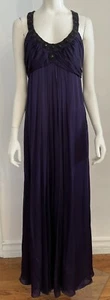 Vintage Temperly London Full Length Gown Purple 8 - Picture 1 of 10