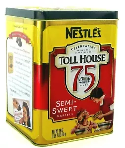 Nestles Ltd Ed patatine commemorative al cioccolato Toll House 75 anni 2015 latta vuota - Foto 1 di 5