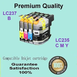 4 x Compatible with Brother LC-237XL BK LC-235XL C/M/Y DCPJ4120 DW MFCJ4620 DW - Picture 1 of 1