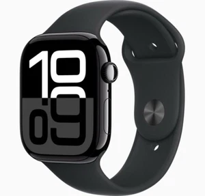 Apple Watch Series 10 46mm gps+cellular Jet Black SB M/L cell BRAND NEW - Picture 1 of 5