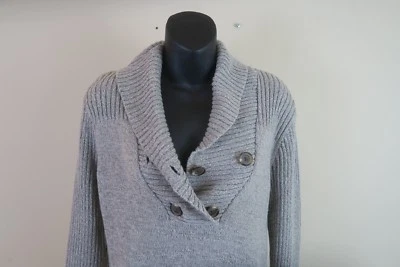 Suéter American Living Mujer Gris Pequeño 100% Algodón Top Blusa Manga Larga Foto 1 de 4