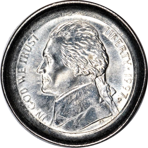 1997-P 5C Brockage Jefferson Nickel UNC K15805 Cover